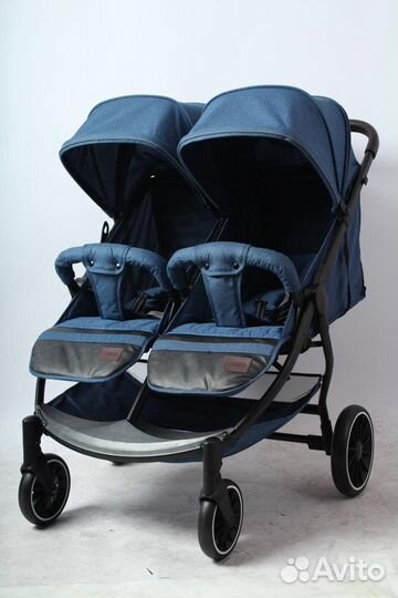 Коляска прогулочная для двойни и близнецов LuxMom
