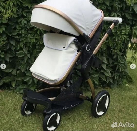 Коляска 2 в 1 эко кожа