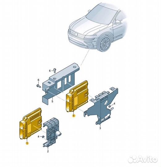 Блок управления двигателем (двс) Volkswagen Tiguan