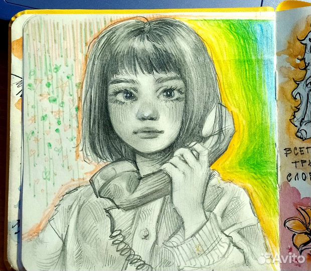 Рисунки на заказ аниме портреты