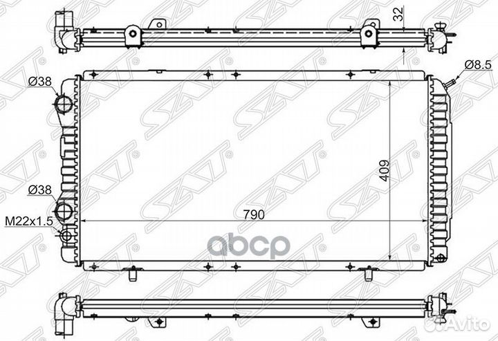 Радиатор Peugeot Boxer 94-06 / Citroen Jumper