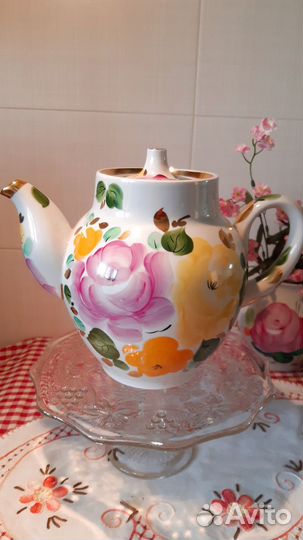 Чайник доливной фарфоровый СССР