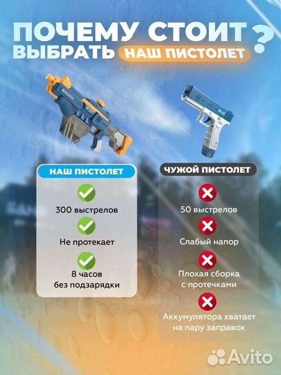 Электрический водный пистолет, водяной автомат