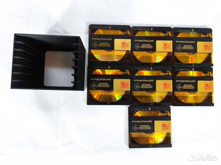 7 минидисков Sony Premium в боксе