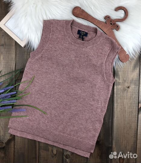 Жилет безрукавка вязаный 122 128