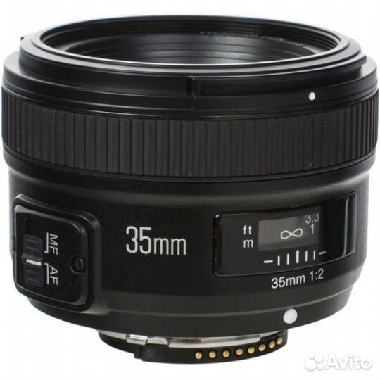 Объектив YongNuo для Nikon F AF 35 mm F/2