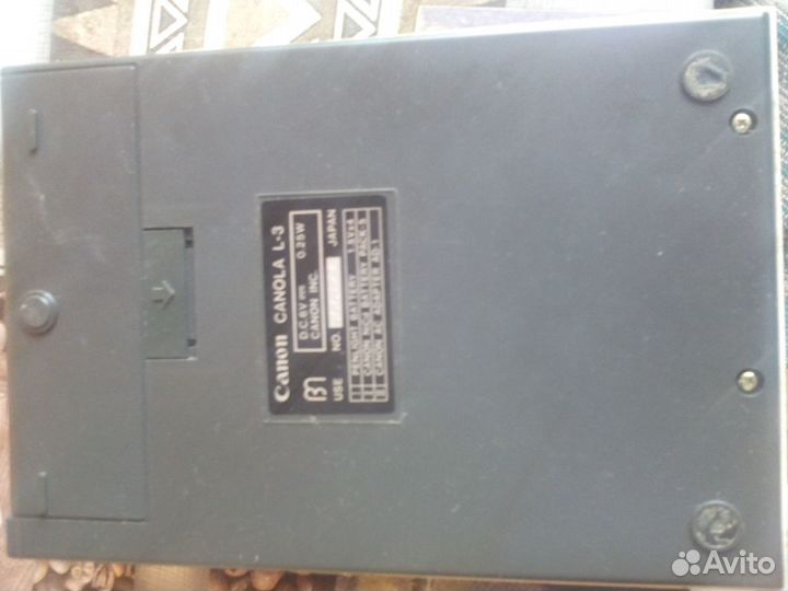 Калькулятор Canon Canola l3