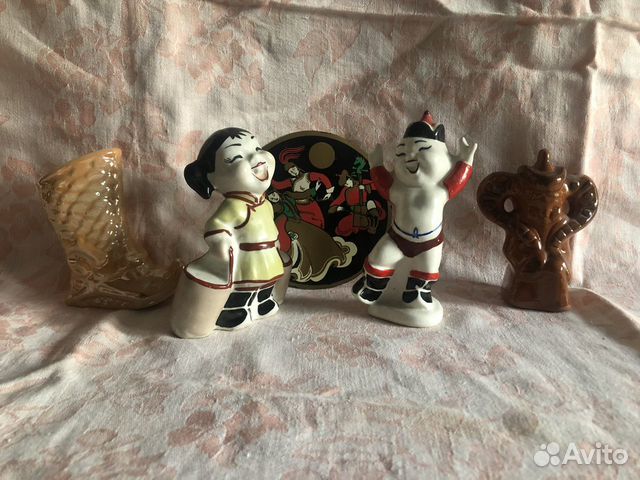 Фарфоровые статуэтки времен СССР 1975 Монголия
