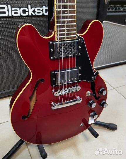 Полуакустика с усилителем Grass Roots Mini ES-335