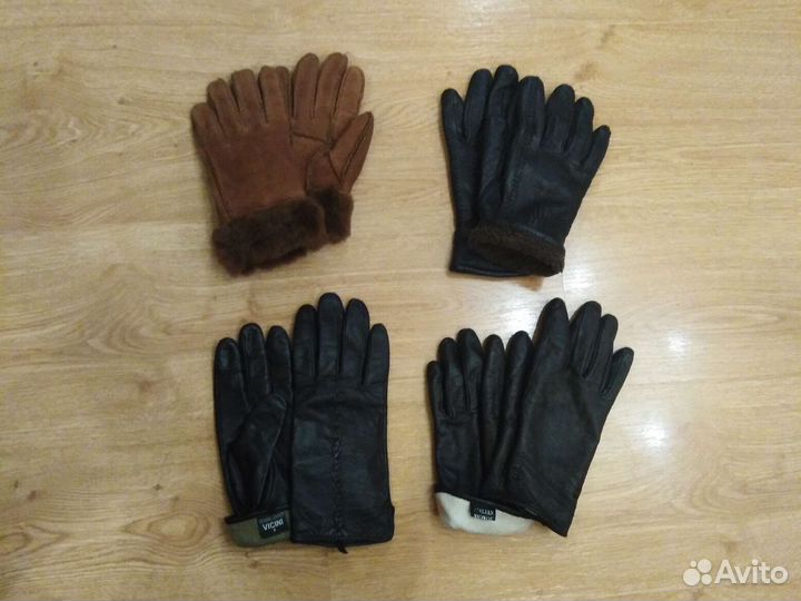 Перчатки женские кожаные