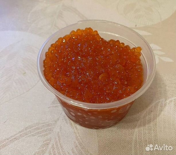 Красная икра горбуши и кеты