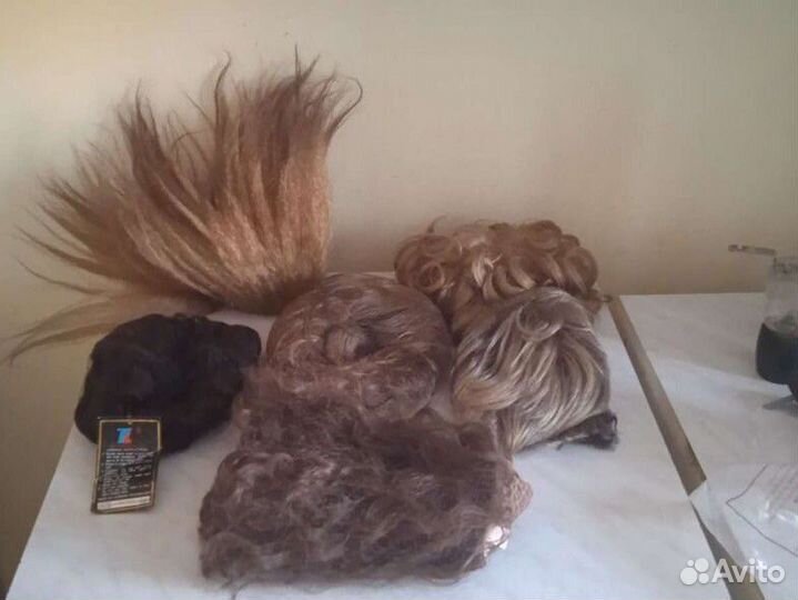 Парик, шиньон винтаж, времён СССР Корея