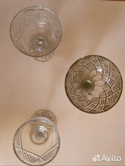 Посуда ссср. Бокалы. Графин. СССР