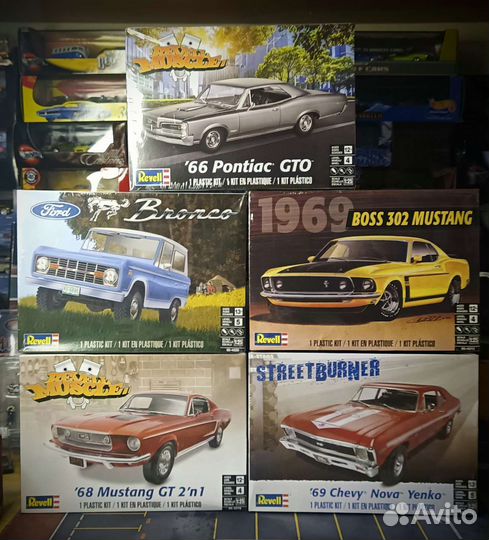 Сборные модели Revell 1/25 Mustang Pontiac Nova
