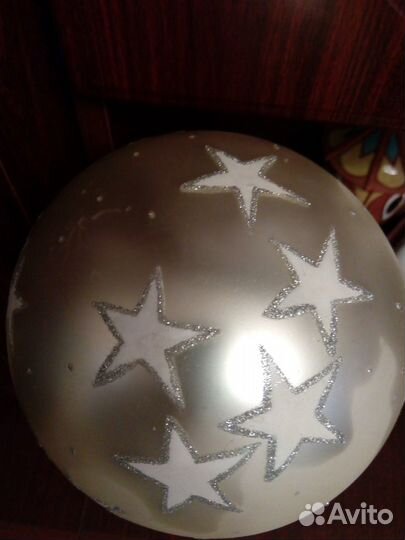 Шар коллекционный новогодний стекло