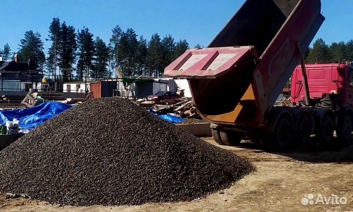 Щебень для дороги