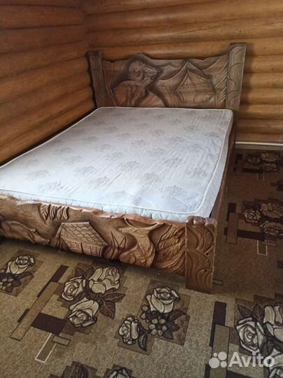 Кровати из слеба, массив, ручная работа