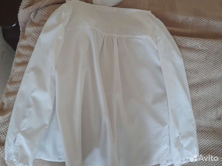 Рубашка белая для школы для девочек