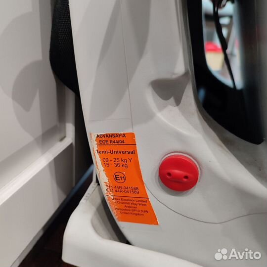 Автокресло romer advansafix 9-36 кг, наклон isofix