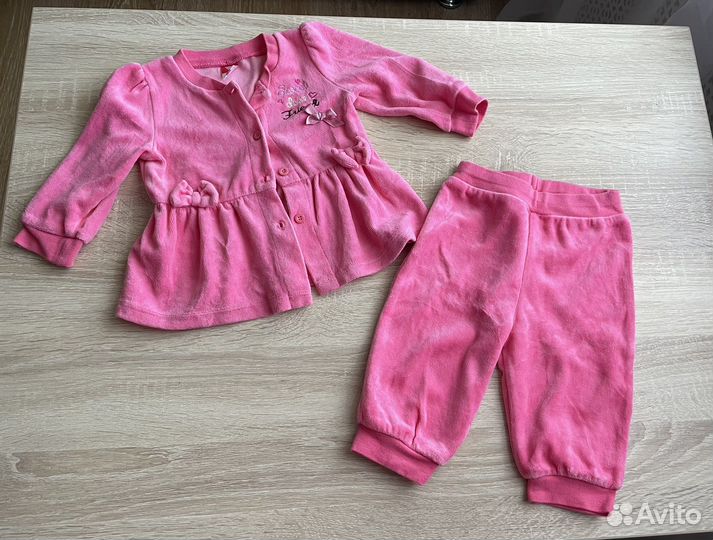 Вельветовый костюм для девочки