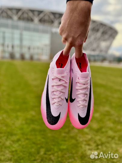 Сороконожки Nike Mercurial Air Zoom Pink&Black