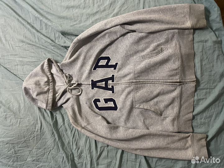 Зип худи gap серая