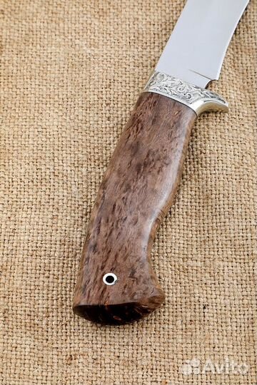 Нож Варан сталь RWL-34 карельская береза коричнева