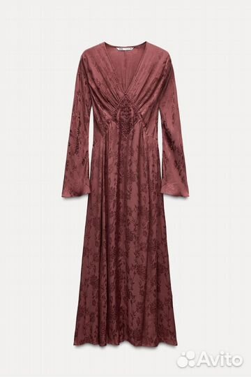 Платье миди из вискозной пряжи