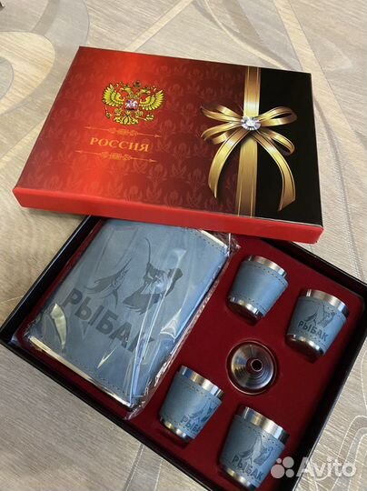 Подарочный набор, фляжка