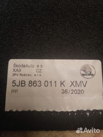 Коврики ворсовые на Polo и Rapid 2020-2022