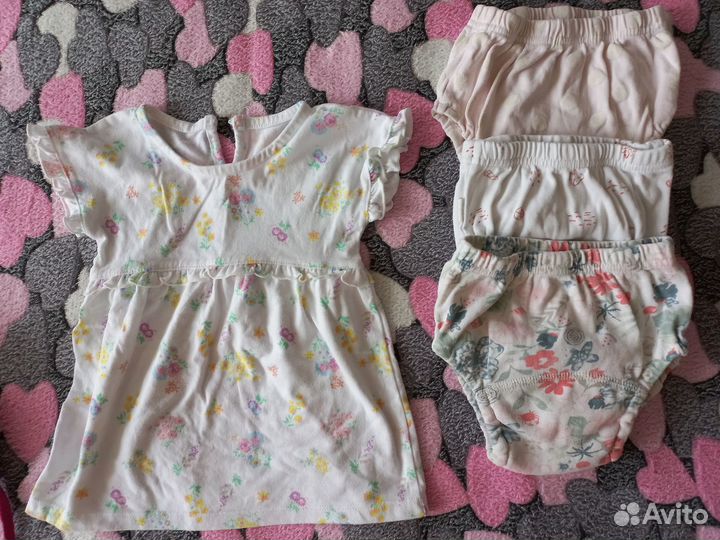 Одежда пакетом на девочку 80-86