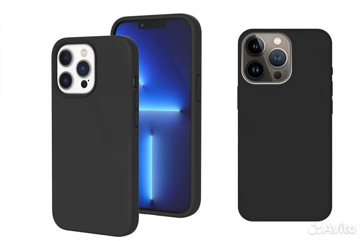 Чехол черный для iPhone Xr в корпусе 13 Pro/14 Pro