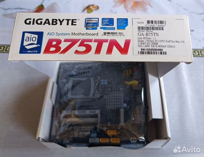 Материнская плата Gigabyte B75NT