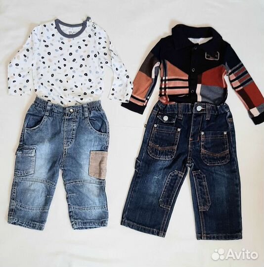 Вещи пакетом для мальчика 74 - 80 см