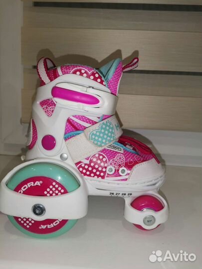 Роликовые коньки детские раздвижные