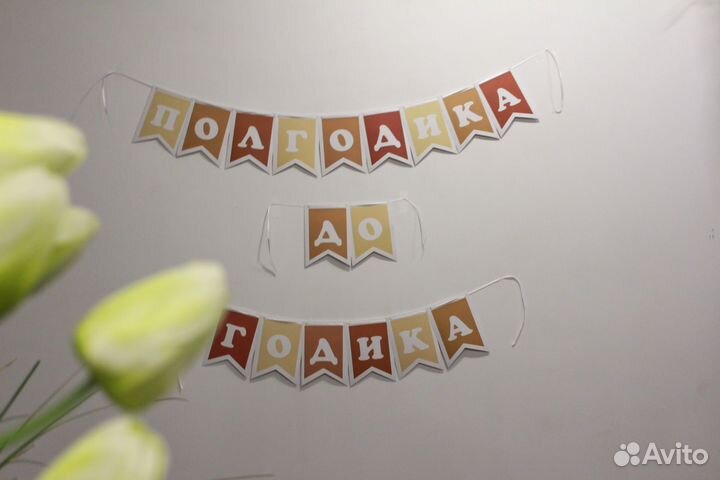 Гирлянда (растяжка) на полгодика