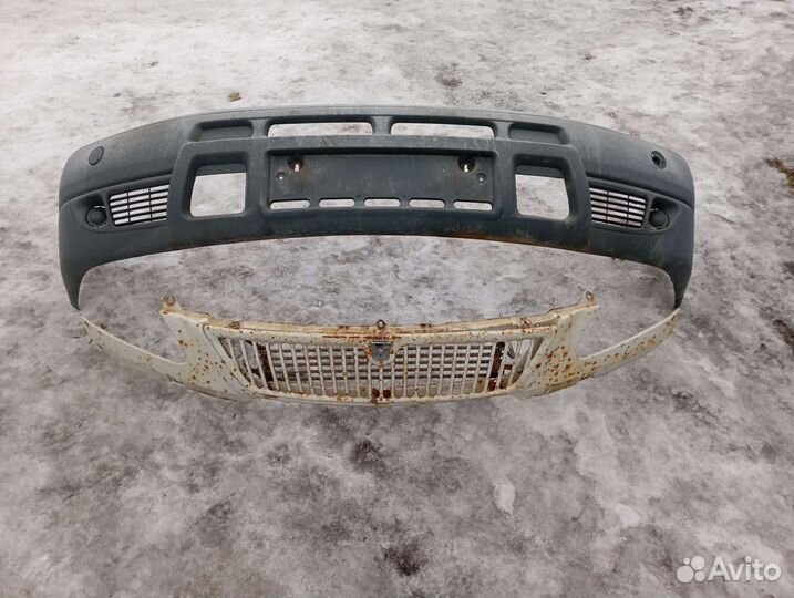 Бампер и решётка радиатора на газель