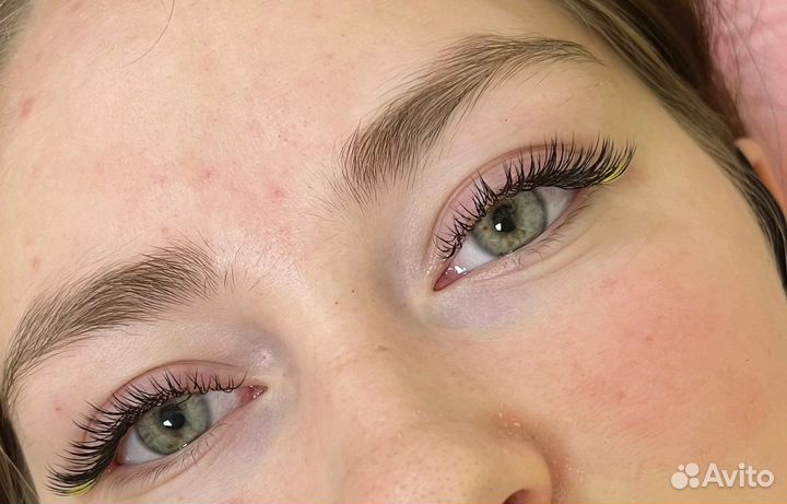 Наращивание ламинирование ресниц, брови