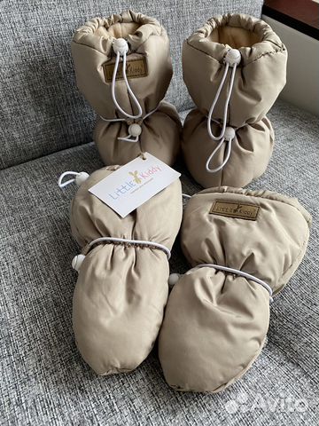 Варежки и пинетки утепленные Little Kiddy