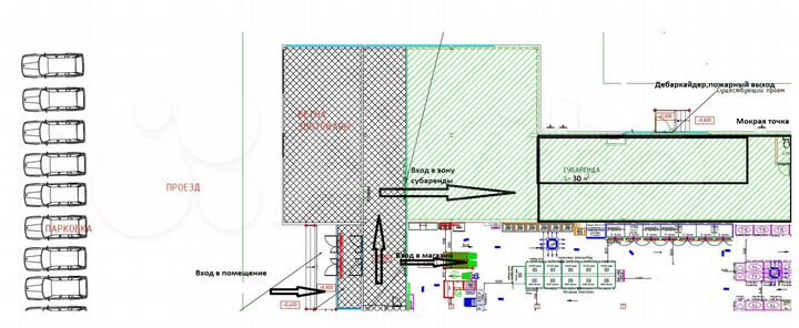 Торговое помещение 20-216 кв.м. инорс