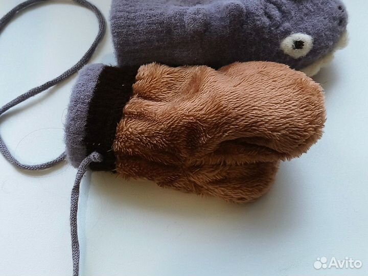 Варежки детские зимние