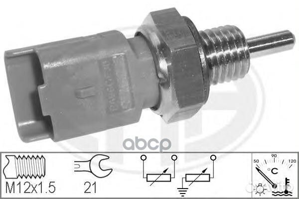 Датчик, температура ож peugeot 206/307 330551 Era