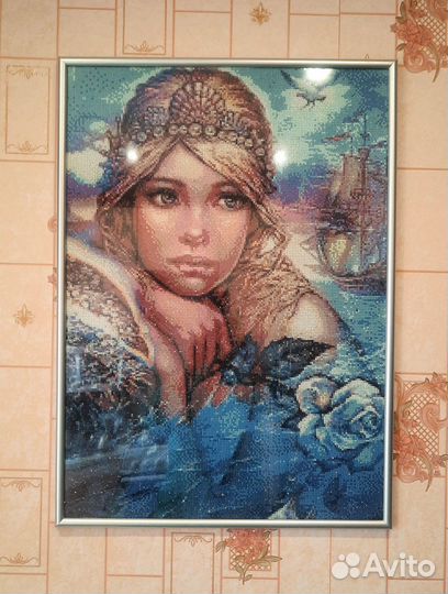 Картина из страз, 52см на 72см