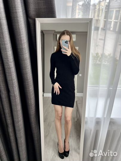 Платье Zara S черное