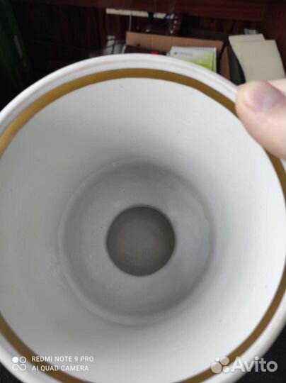 Ваза кубок фарфор СССР в идеальном состоянии