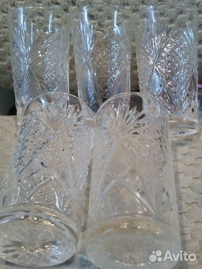 Стаканы,рюмки хрусталь