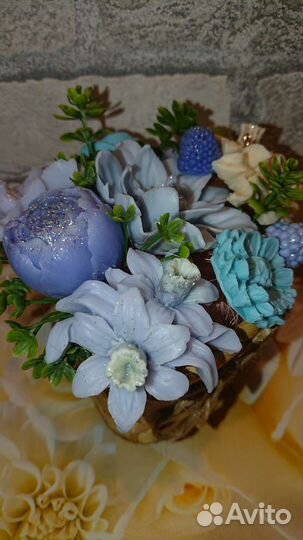 Мини букеты ручной работы из мыла