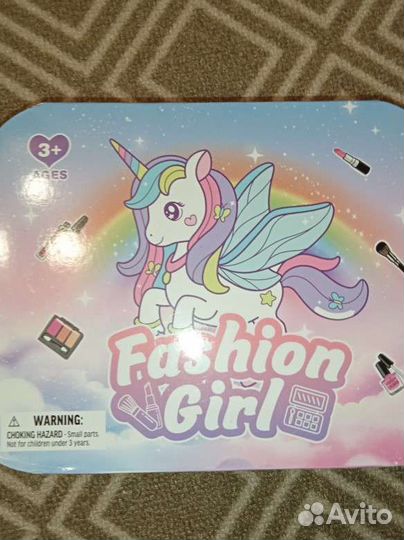 Чемодан с косметикой Холодное Сердце и Единорог