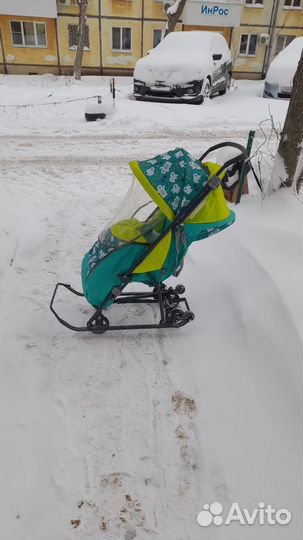 Детские санки коляска бу