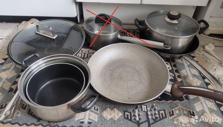 Сковороды, кастрюли